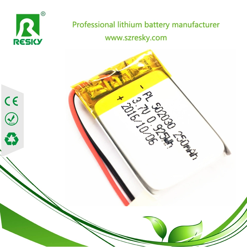 Lp502030 3.7V 250mAh Lipo Rechargeable Battery for Toys