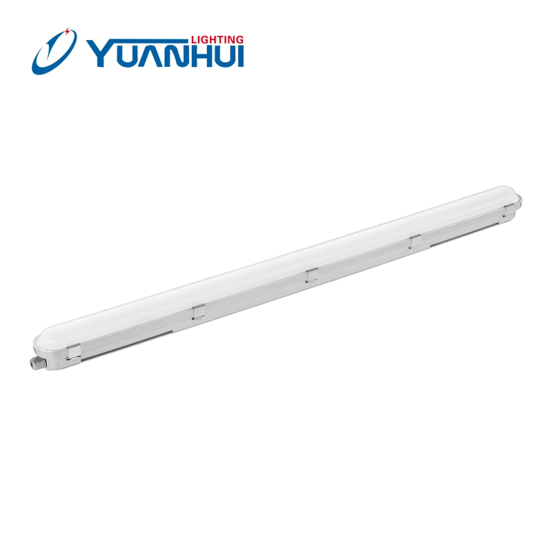 Hot Selling LED IP66 Waterproof 0.6m 1.2m 1.5m Linear Vapor Tight LED Tunnel Tri-Proof Lighting with CE/CB/EMC Certifications LED Triproof Tube Light