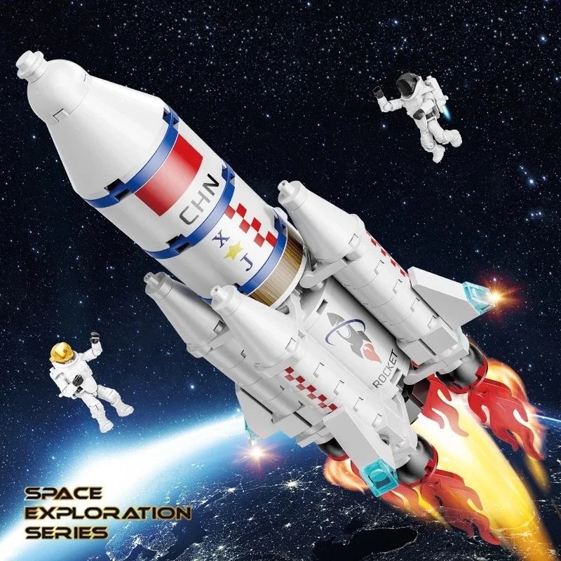 Low Price City Aerospace Rocket Space Exploration Educational Toys Plastic Building Block Toy for Children Exquisitely Building Block Toy