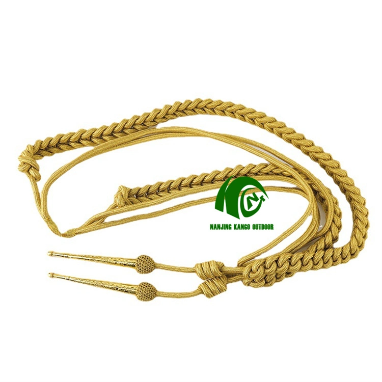 Kango Aiguillette Gold Wire Cord Ceremony Aiguillette Lanyard Army Uniform Accessories