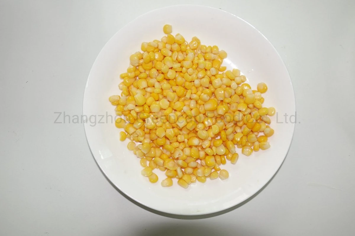 China Canned Corn Fresh Sweet Corn Kernels in Private Label in Tin Packing