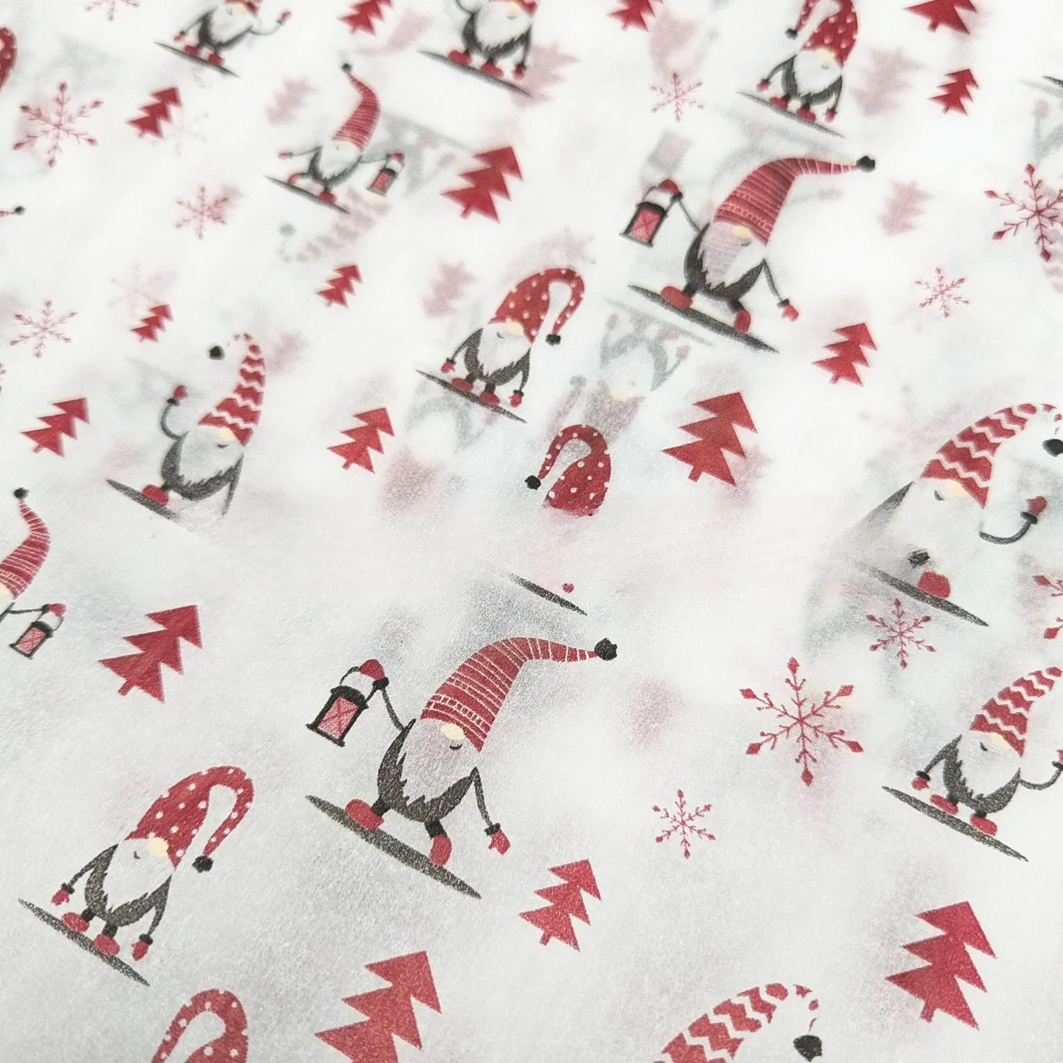 China fábrica logotipo impresso Embalagem papel tecido de embrulho Natal presente