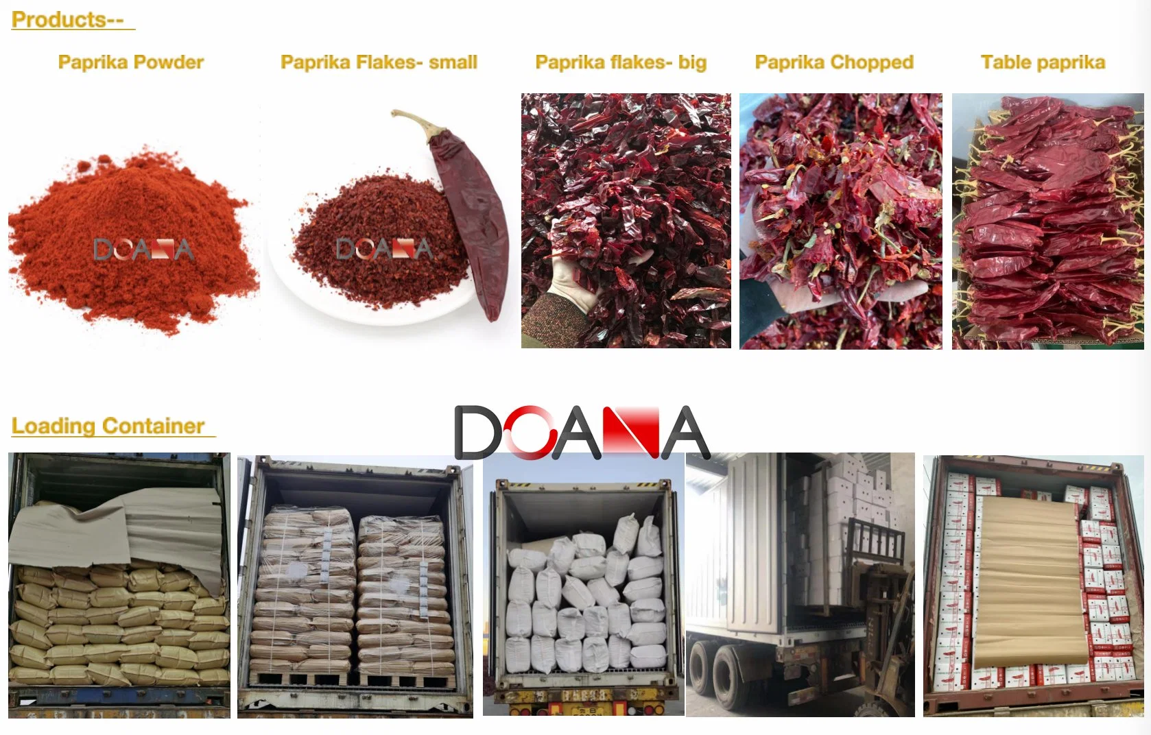 Le piment Factory Hot Sale assaisonnement doux poivre Paprika rouge sec de piment en poudre