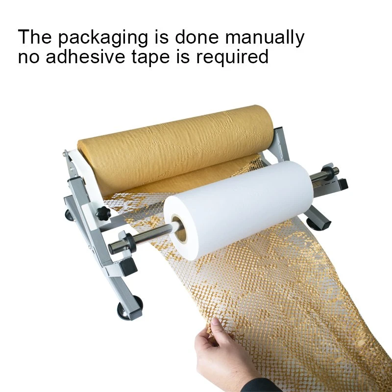 Easy to Operation Kraft Packaging Roll Dispenser Wrapping Paper Honeycomb Making Machine