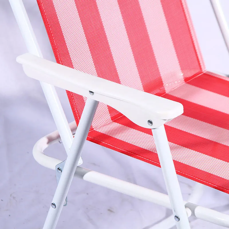 Salon d'été pliable en métal en acier, en gros, portatif, sur mesure, extérieur Chaise de plage