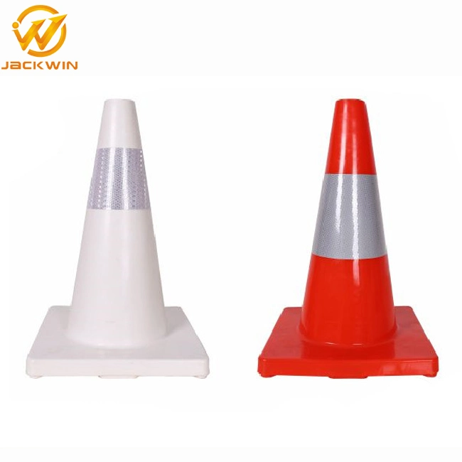 30cm / 45 cm / 70 cm / 90cm Orange réfléchissante une pièce en PVC trafic cône