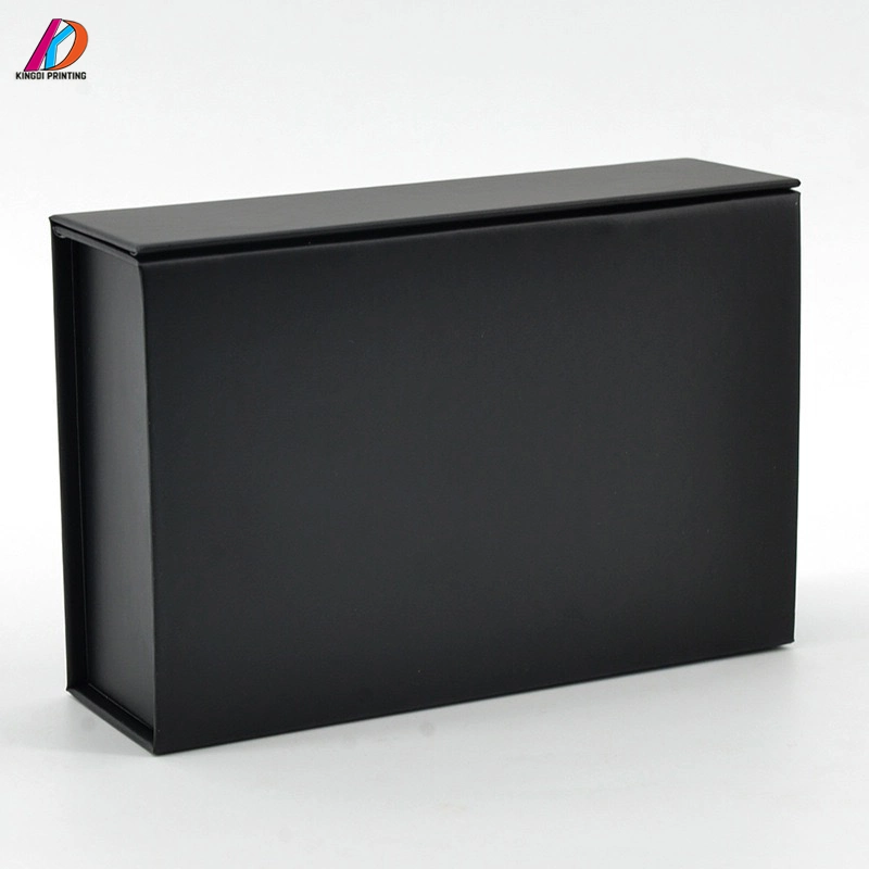 Wholesale/Supplier Luxury Foldable Black Color Packaging Boxes with Logo Printing
