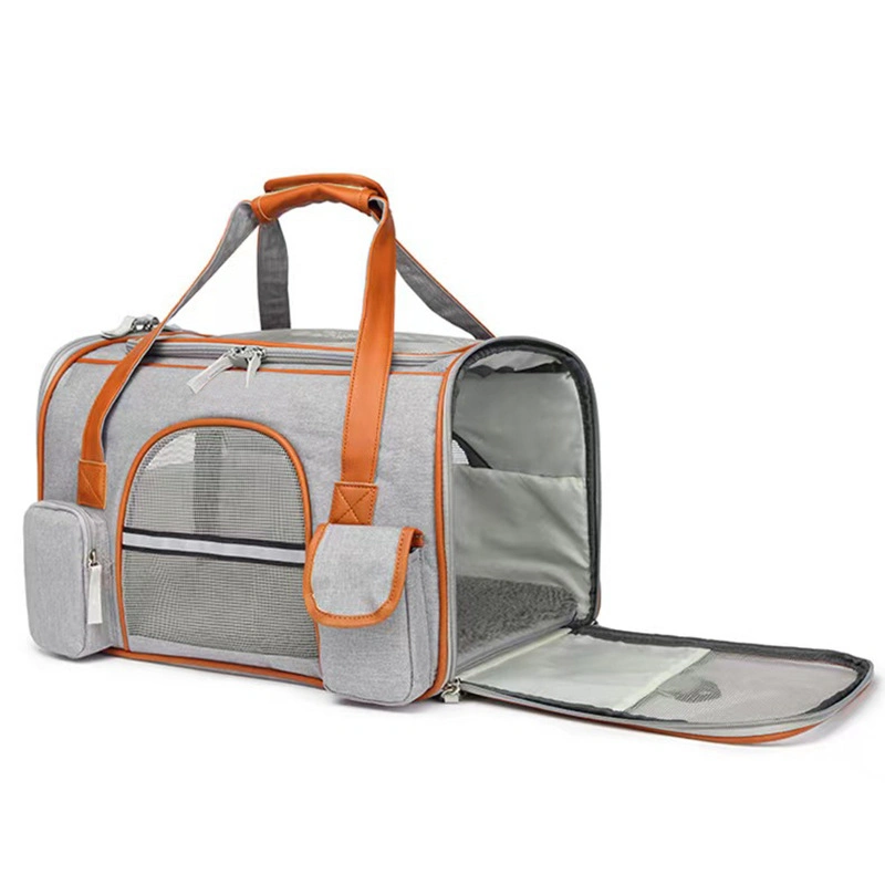 MD0663 Mayorista/Proveedors bolsos de mano plegables al aire libre transpirable hombro Tote Cat Pet Bolsas