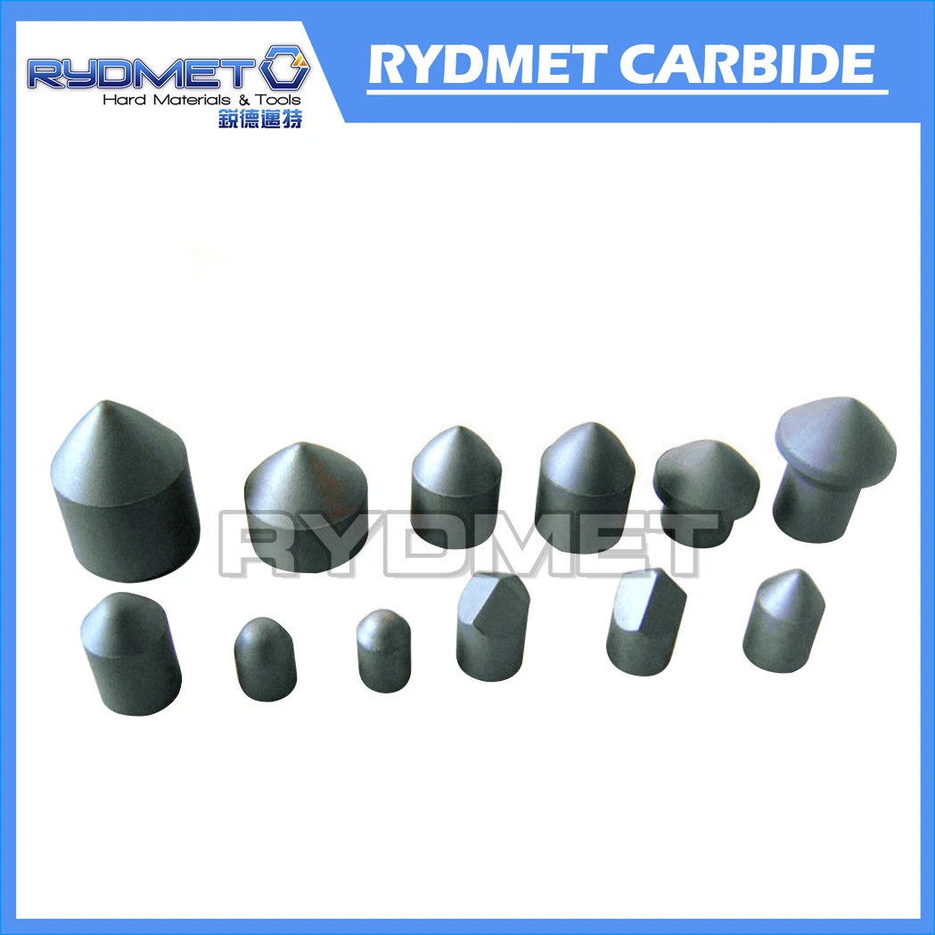 Botones de puntas de extracción de carbón de carburo de carburo de tungsteno Rydmet ISO