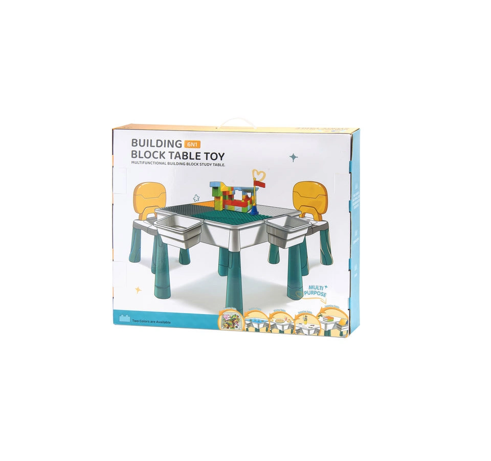 Kunststoff DIY Kids Assembly Lernspielzeug Sets Tischgebäude Blöcke