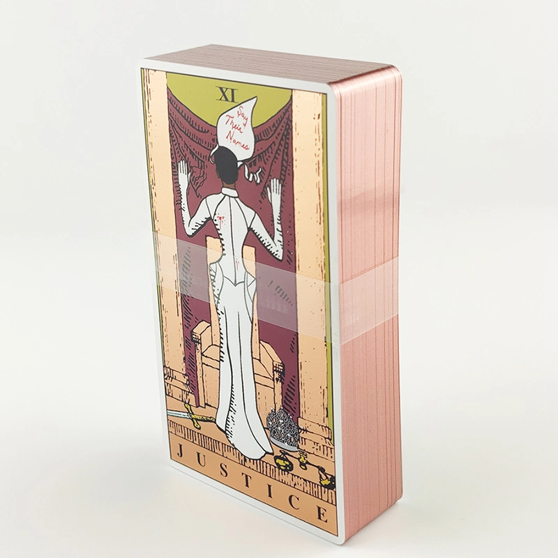 Vente en gros Custom Original Tarot Deck cartes de Tarot d'or rose Achetez Cartes Oracle