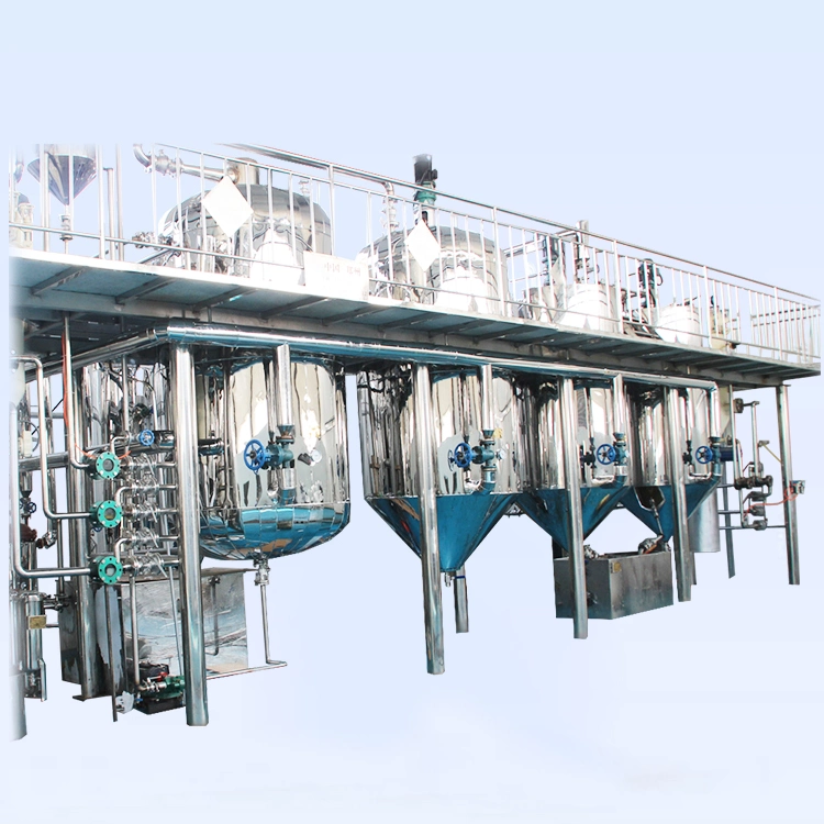 Palm Vegetable Coconut Sunflower Soybean Groundnut Crude Cooking Oil Refining Machine