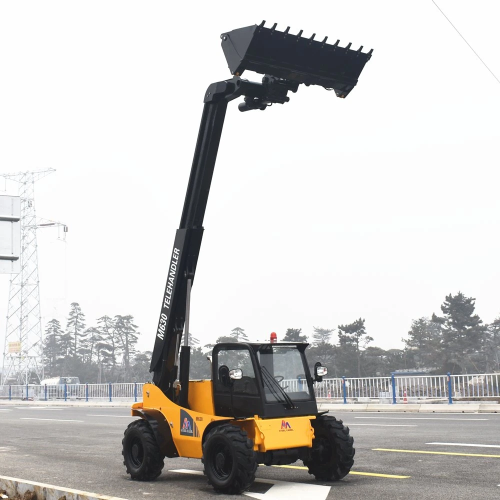 4X4 hidrostática Telehandler Maquinaria de construcción de la carretilla elevadora telescópica de 3ton.