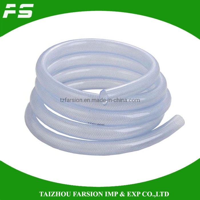 Food Grade Non Smell Plastic Fiber Reinforced Flexible Water Supply PVC Nylon Braided Hose