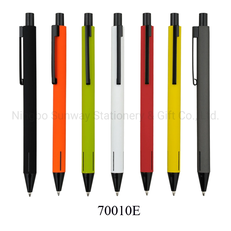 Color caucho Frosty barril buen novela láser Marca Metal Pen