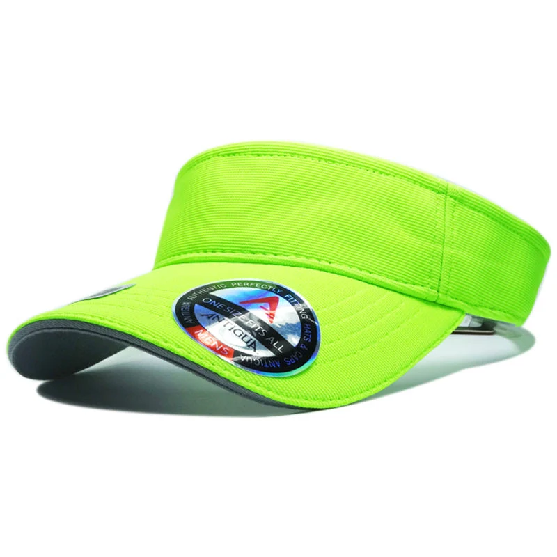 Custom Sweat-Absorbent pare-soleil de la protection de néon Tennis Sports Golf chapeaux Visor