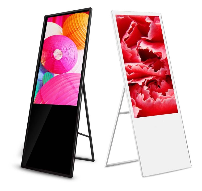 65 polegadas Android Poster LCD Jogadores de Publicidade Monitor de Tela Sensível ao Toque Sinalização Digital Portátil e Displays.