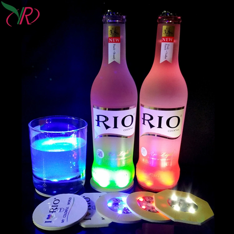 New Arrivals 5cm LED Glow Flash Sticker for Bottle