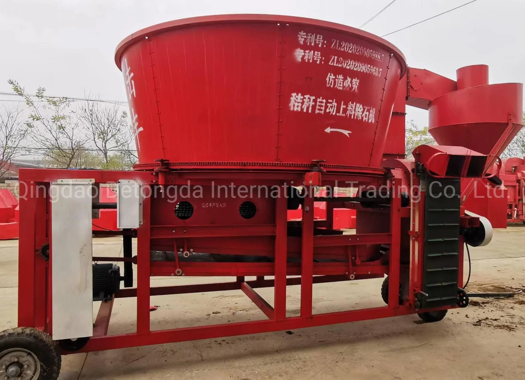 9RC-3000xs Automatic Feeding and Soil Removal Stone Removal Straw Crusher