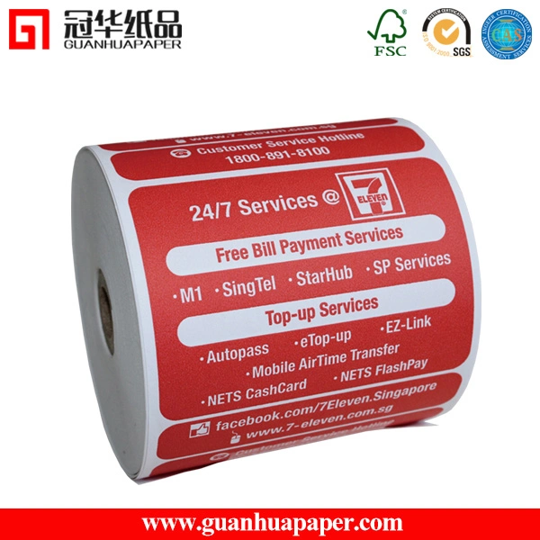 80X80mm or Custom Size Colored Thermal Paper Roll with ISO Certificate