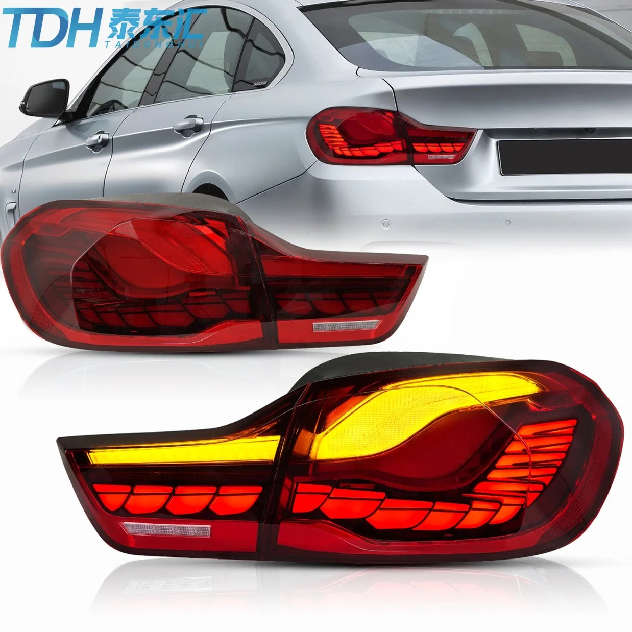 Car Lights for BMW F32 F33 F80 LED Tail Lamp 2013-2020 Tail Light M4 F36 Rear Trunk Stop Brake Dynamic Signal Animation Auto Lamp