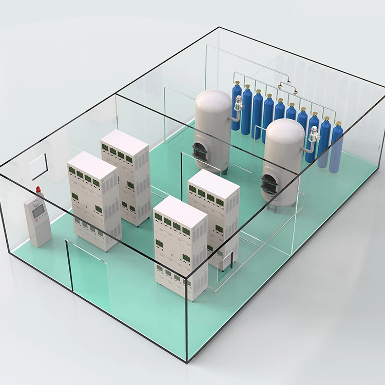 18 nm3/h großer PSA-Sauerstoffgenerator für medizinische Modularkliniken