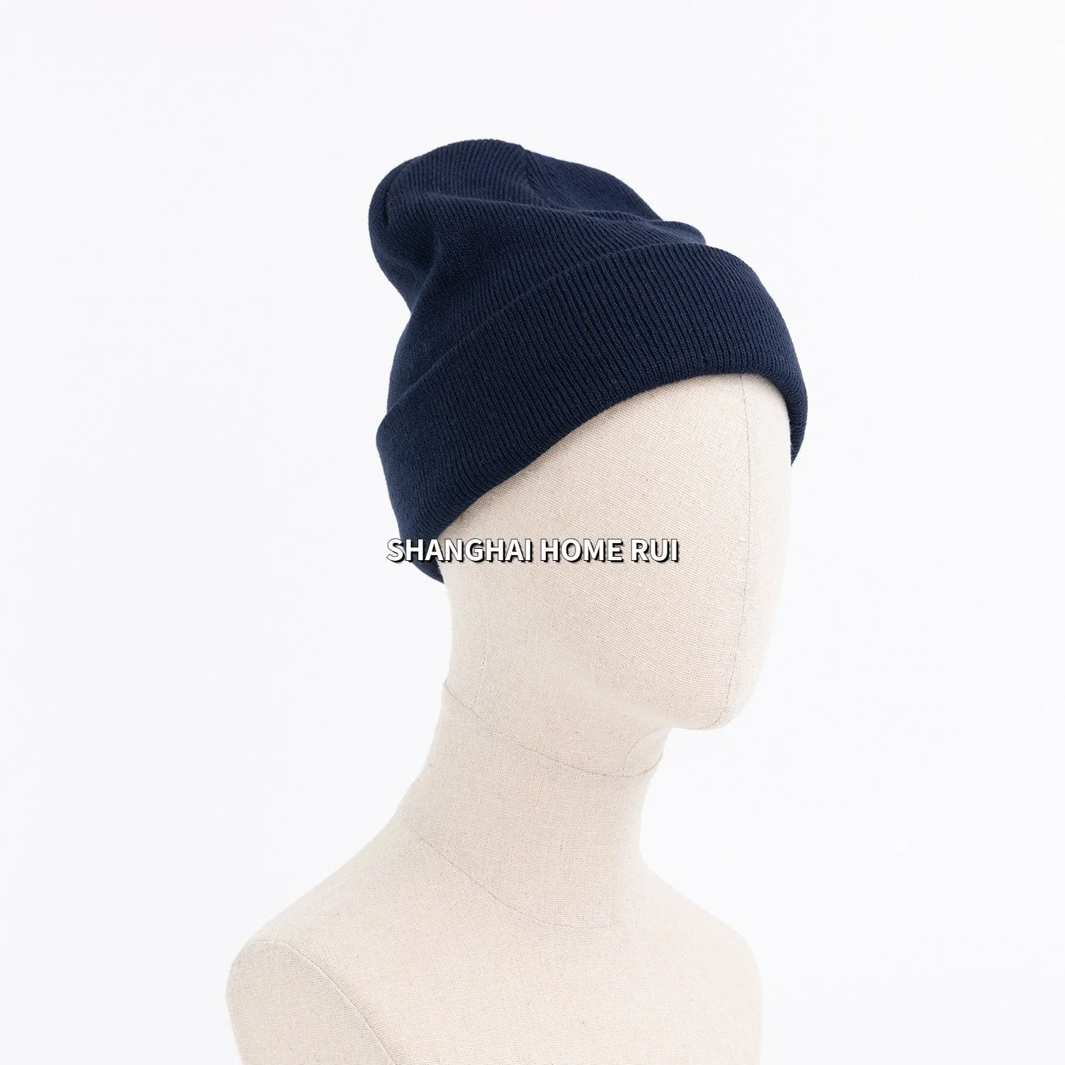 Doble capa Unisex mujeres hombres niños adultos niños Bummel Slouchy Custom Personalized Logo Invierno Beanie Ribbed punto Beanie