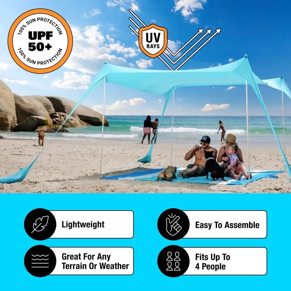 Verano fácil portátil al aire libre Tent Sunshade Refugio Pop up Playa Tienda