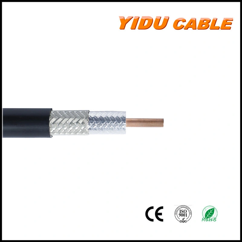 HD CCTV Camera Cable Double Shield Sywv 75-7-9RG6 RG6/U Coaxial Cable for TV CATV Satellite