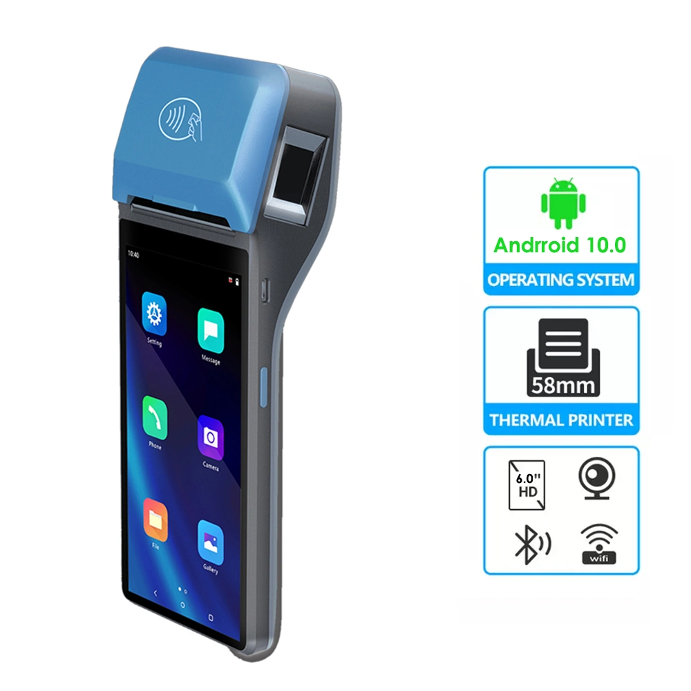 Support Custom 6.0 Inch Payment Machine POS System with Printer Android 10.0 (Z300)