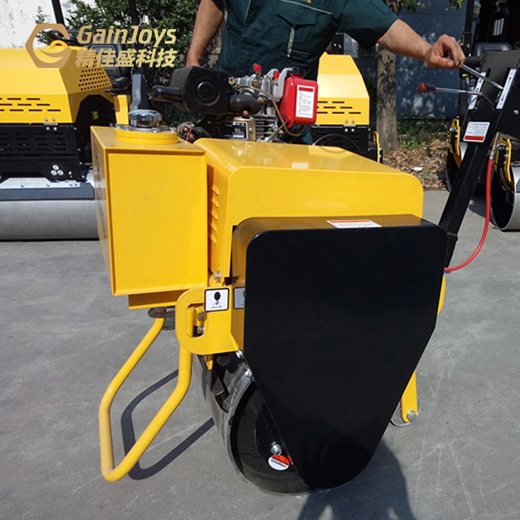 Gainjoys Factory Direct High quality/High cost performance  Handheld Road Roller Single Drum Fast Delivery