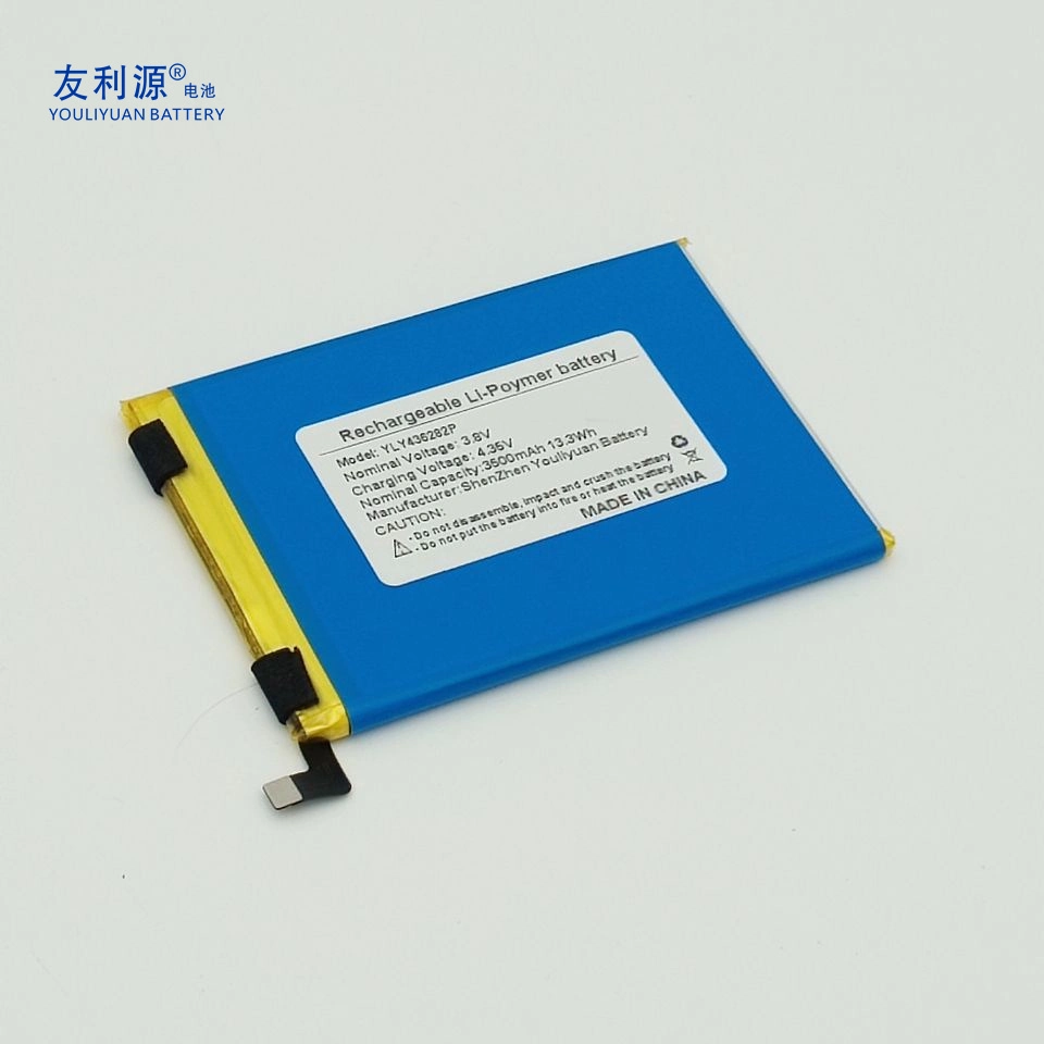 China Manufacturer Factory Lithium Lipo Battery 436282p 3.8V 3500mAh 13.3wh with FPC Leadwire for Mobile Phone Liion Polymer Battery