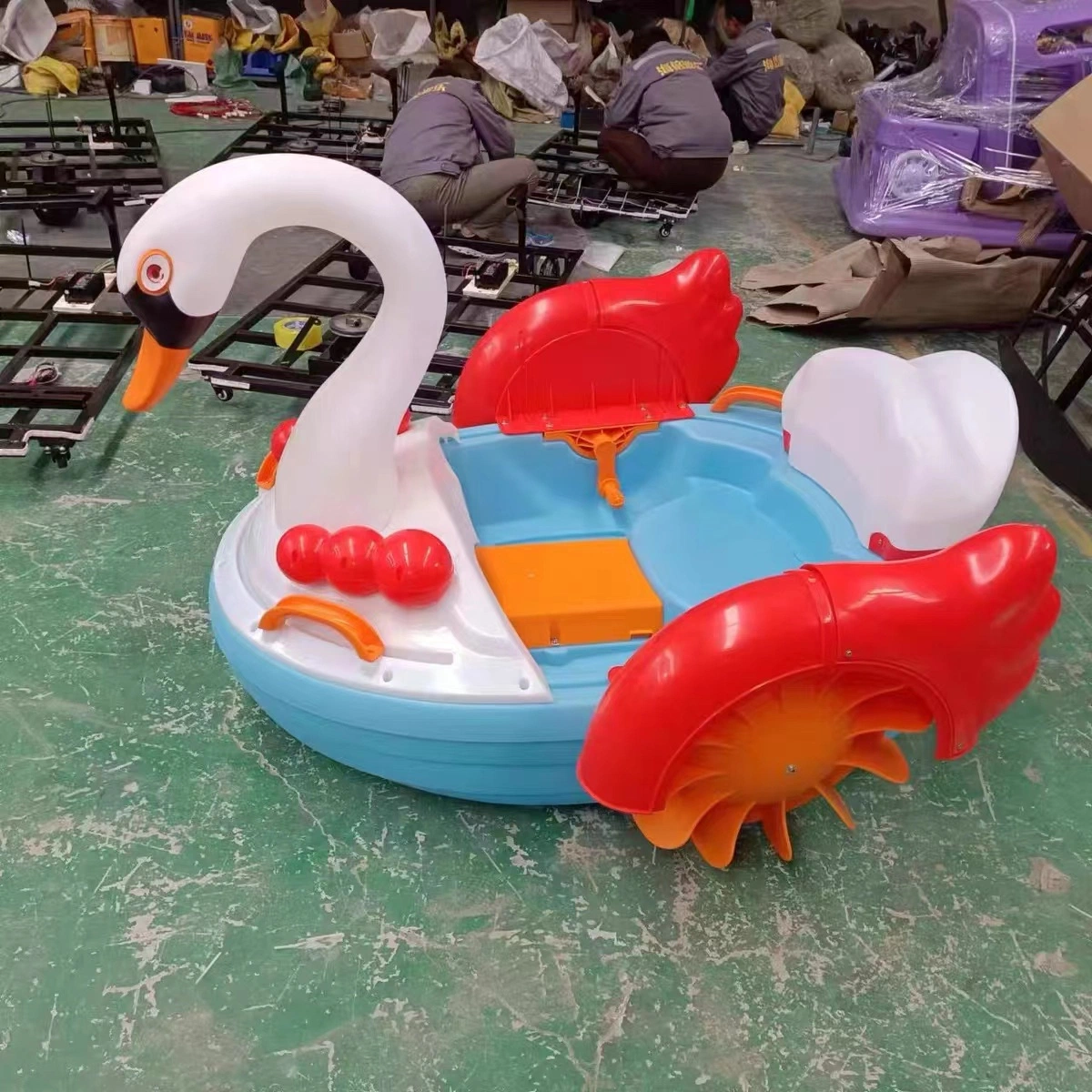 Chinese Manufacturer Price Big Wheels Electric Battery Aqua Paddle Boat for Kids