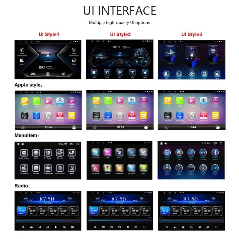 Universal 2 DIN Car Multimedia Player 10inch Touch Screen Autoradio Stereo Video GPS WiFi Auto Radio Android Video Player