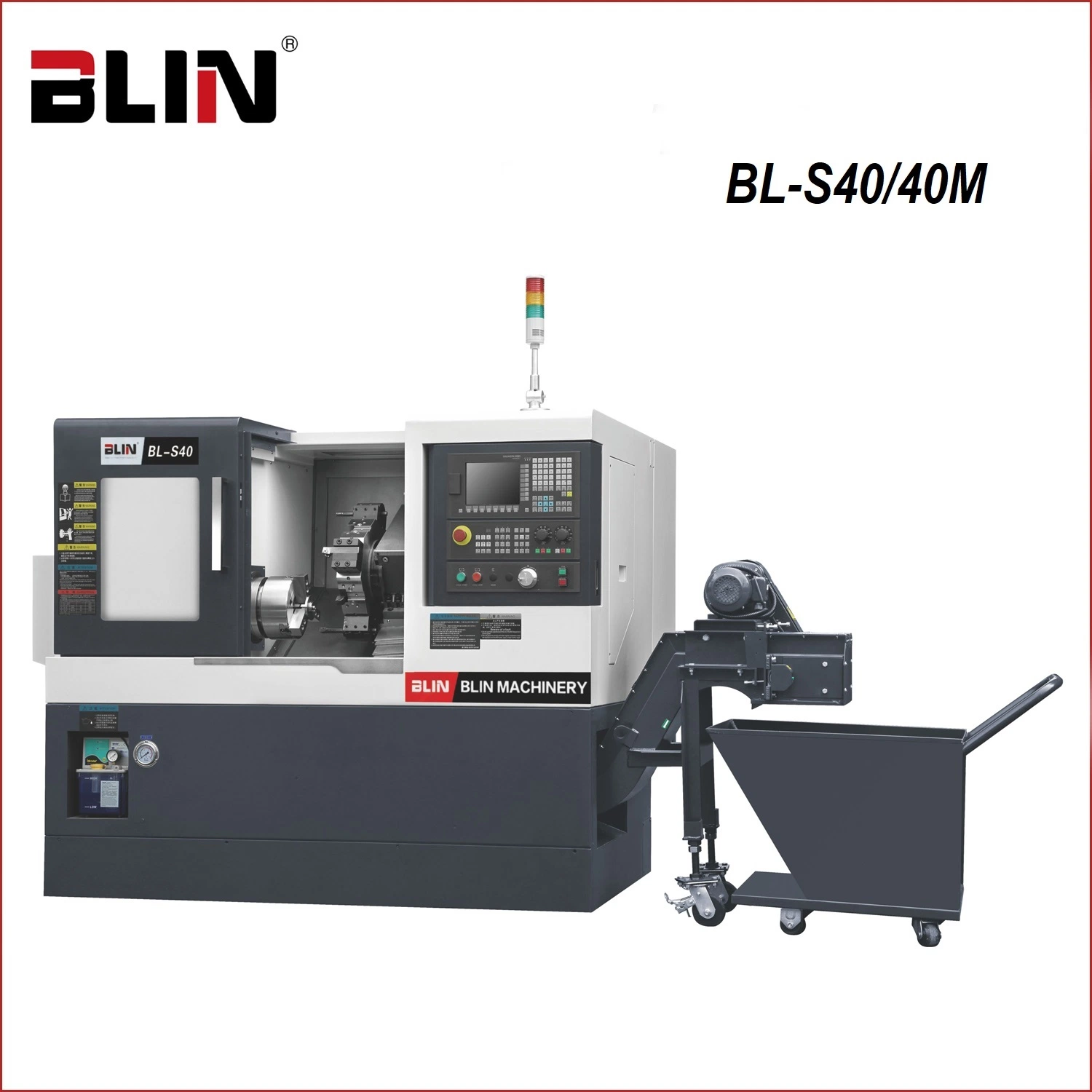 ماكينة مزودة بتقنية تايوان مزودة بسرير مزدوج عالي الدقة من نوع CNC (BL-S40/40 M)