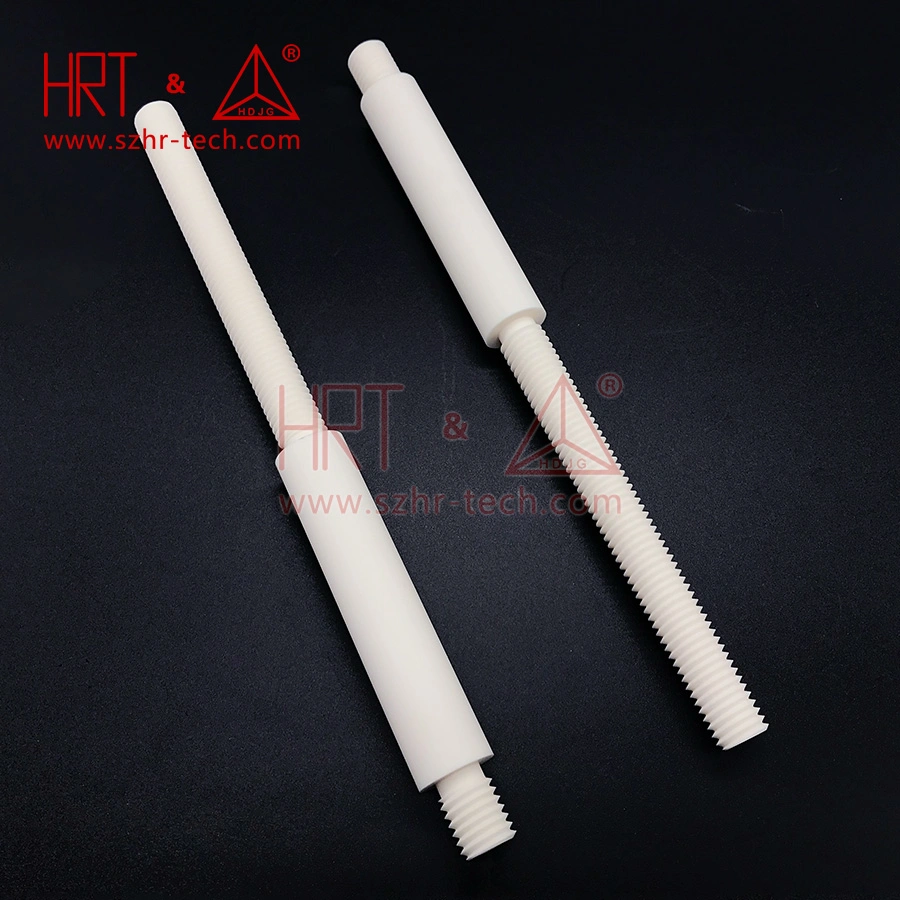 Alumina Ceramic Threaded Rod, Precision Ceramic Parts, Custom Processing.