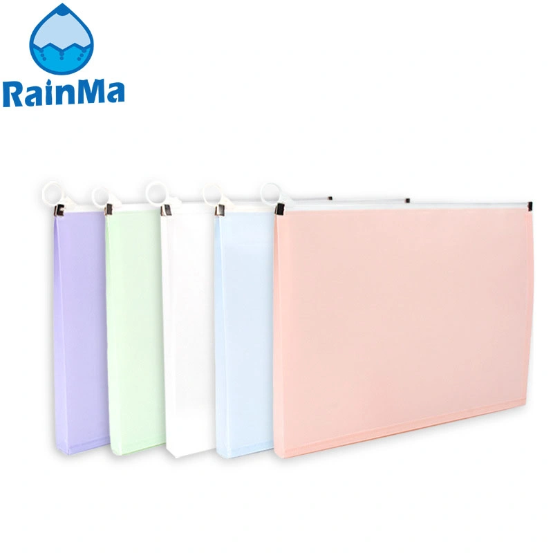 Escuela de Office A4 Portable bolsa con cremallera impermeable color Morandi