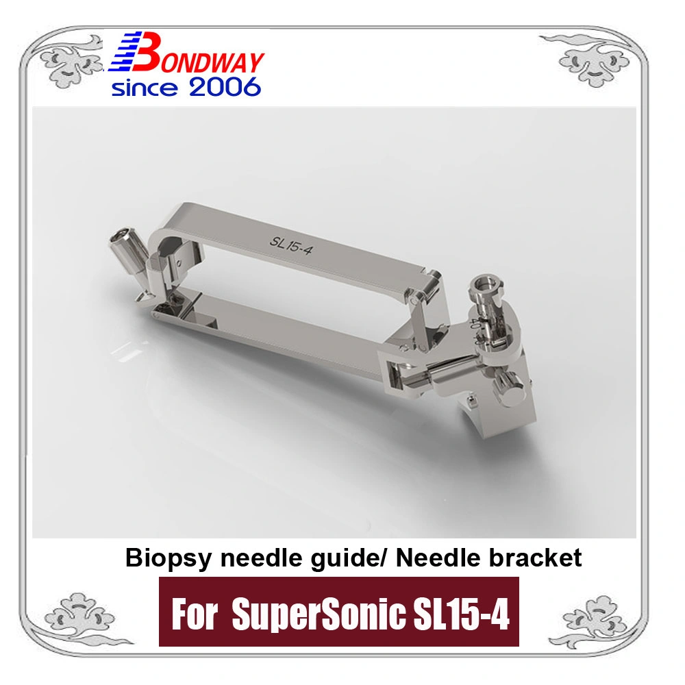 Adaptador de aguja para biopsia reutilizable, Guía de aguja para biopsia para transductor ultrasónico lineal supersónico SL15-4, drenaje de aspiración de líquido, colocación de la cátea