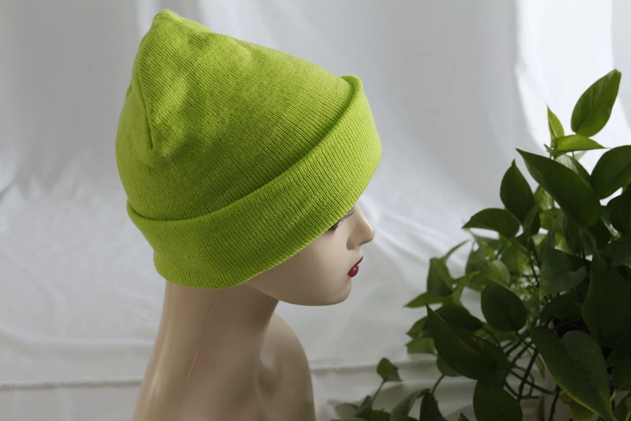 OEM Wireless-Radiation tissés en cuir de mode d'étiquette de preuve Beanie Hat