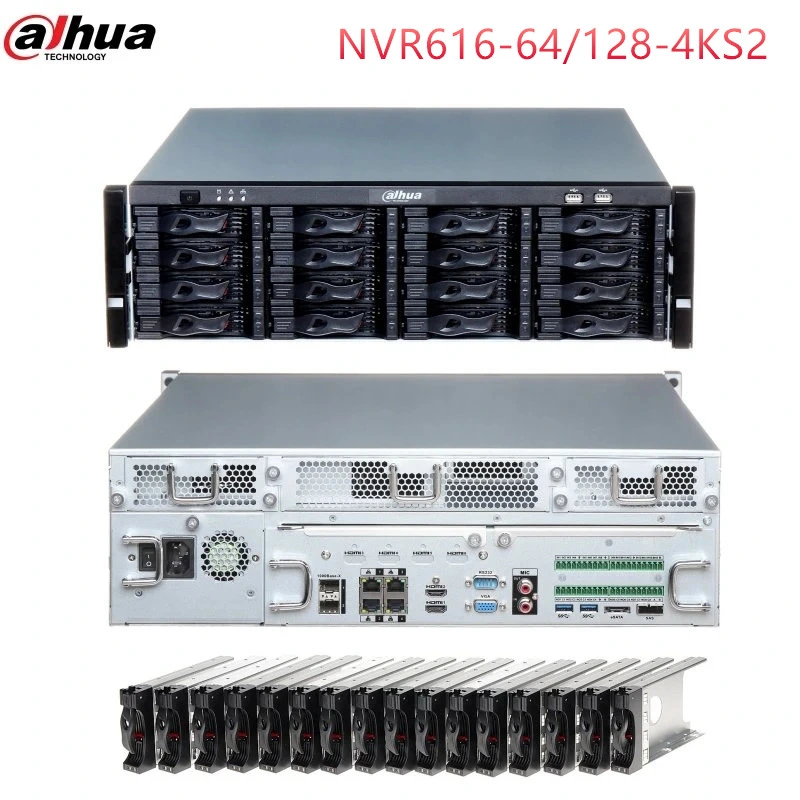 Dahua 64/128 Channel 3u 16hdds Ultra Series Network Video Recorder Ai NVR NVR616-64/128-4ks2