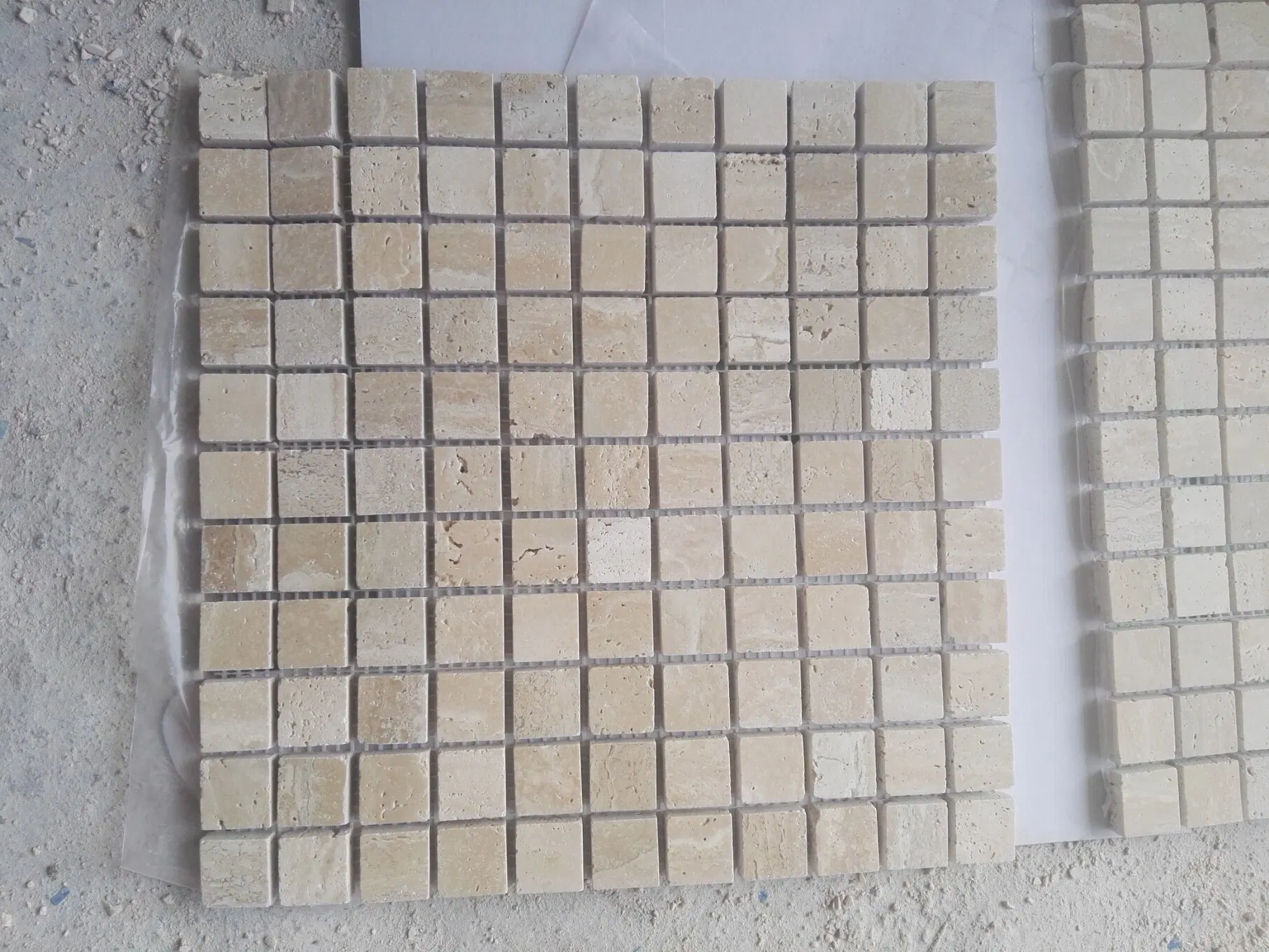 Beige Travertine Stone Marble Mosaic for Exterior