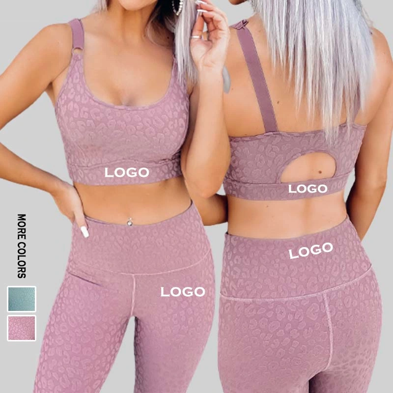 2024 China Wholesale/Supplier Dear-Lover Wholesale/Supplier Custom Two Piece Workout Backless Sports Bra Fitness Colorblock Leggings Womens Gym Active Wear