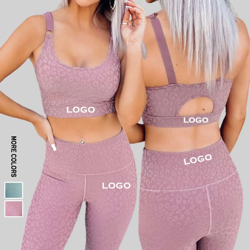 2024 China Großhandel/Lieferant Liebe-Liebhaber Großhandel/Lieferant Custom Two Piece Workout Backless Sport Bh Fitness Colorblock Leggings Damen Gym Active Wear