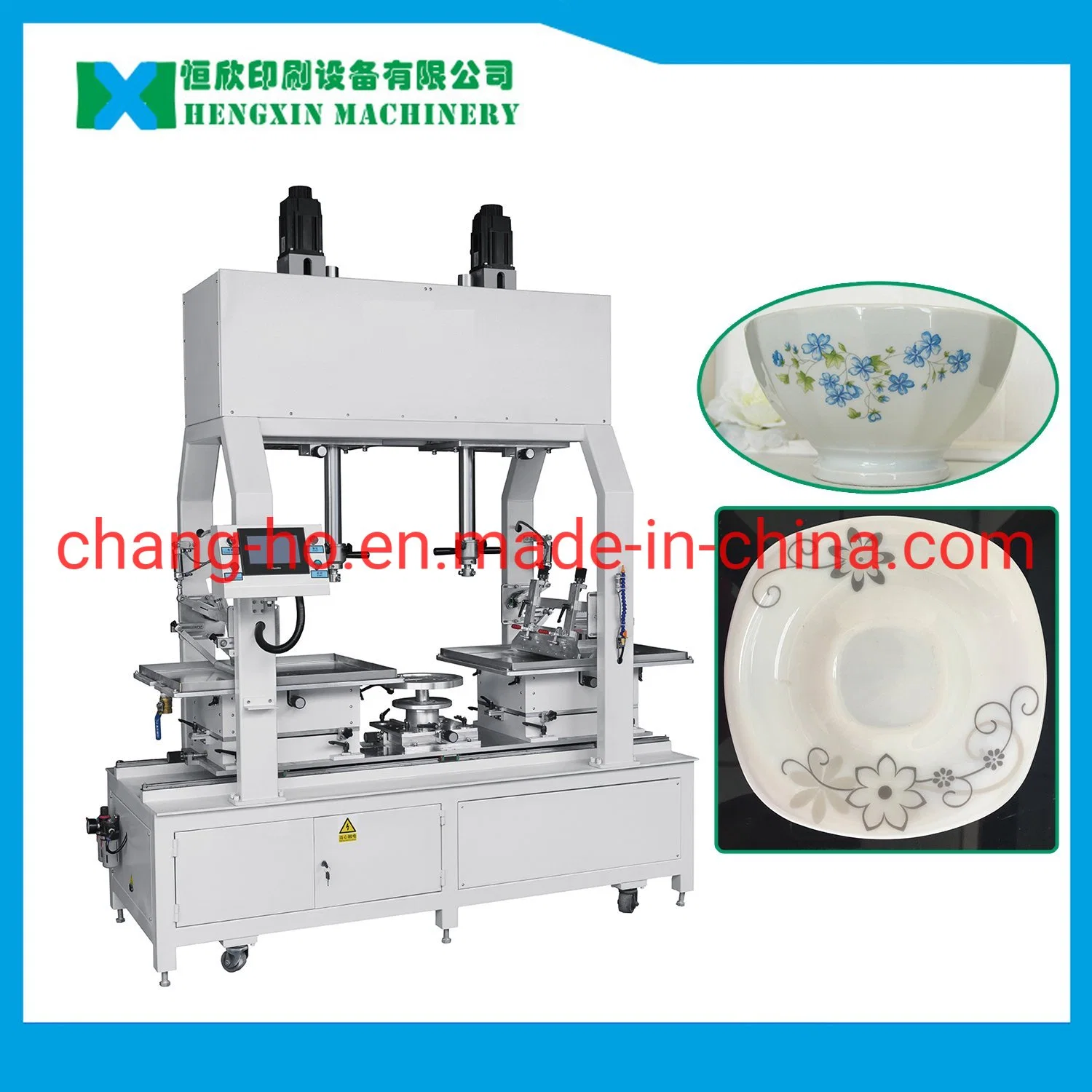 Three Colours Pad Printing Machine for Tablewares