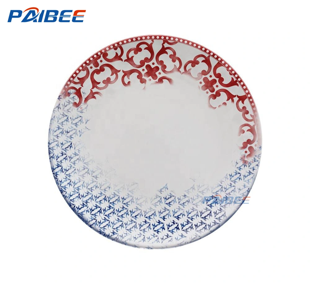 Ceramic Blue Colour Dinnerware Plates for Tabletop Decor Birthday Party Christmas Holiday