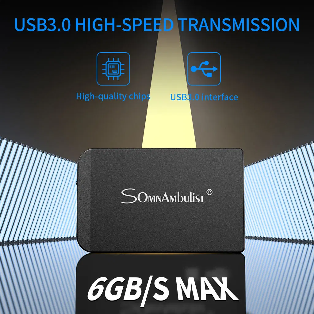 Gehäuse für externe 2,5-Zoll-SATA-Festplatten USB3,0 unterstützt 500GB/1TB/2TB Laptop 2,5-Zoll-Festplatte