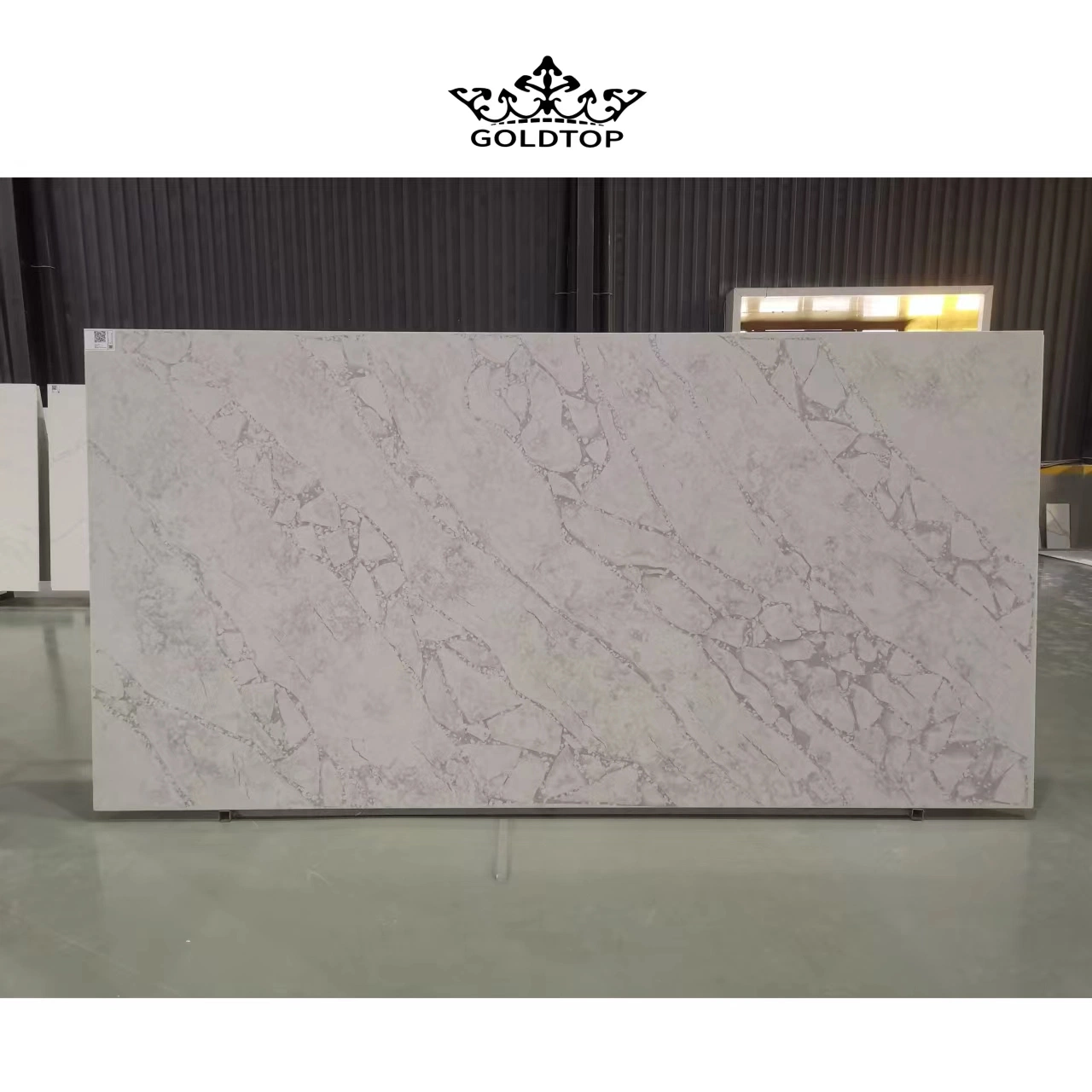 Artificial Quartzo Polished Factory Price Concrete Series Stone Slab Quartz Countertop/Vanity/Wall Tiles/Cabinet/Floor