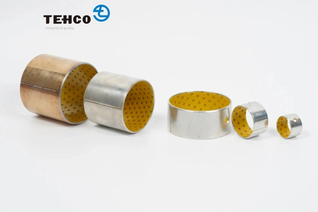 Oilless Self Lubrication DX SF-2 P20 Steel Base Sintered Bronze Layer POM Coating Bushing For Car