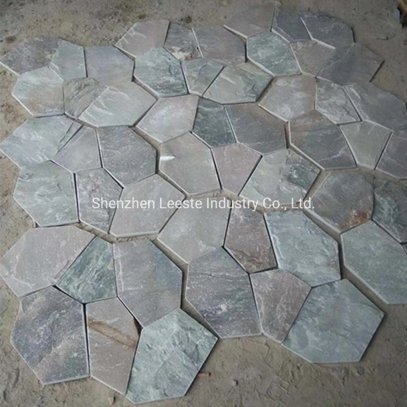 Landscape Paving Stone Crazy Slate Stone Garden and Wall Decoration