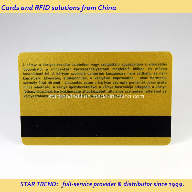 PVC/Pet/Paper Card Used as Membership Card/Business Card/Gift Card/VIP Card/Gold&Silver Card/Magnetic Strip Card, Plastic Smart NFC Card, RFID Tag, RFID Card